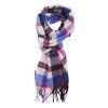 Kašmírová šála Tartan (Barva Modrá)