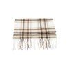 Kašmírová šála Tartan (Barva Přírodní bílá)