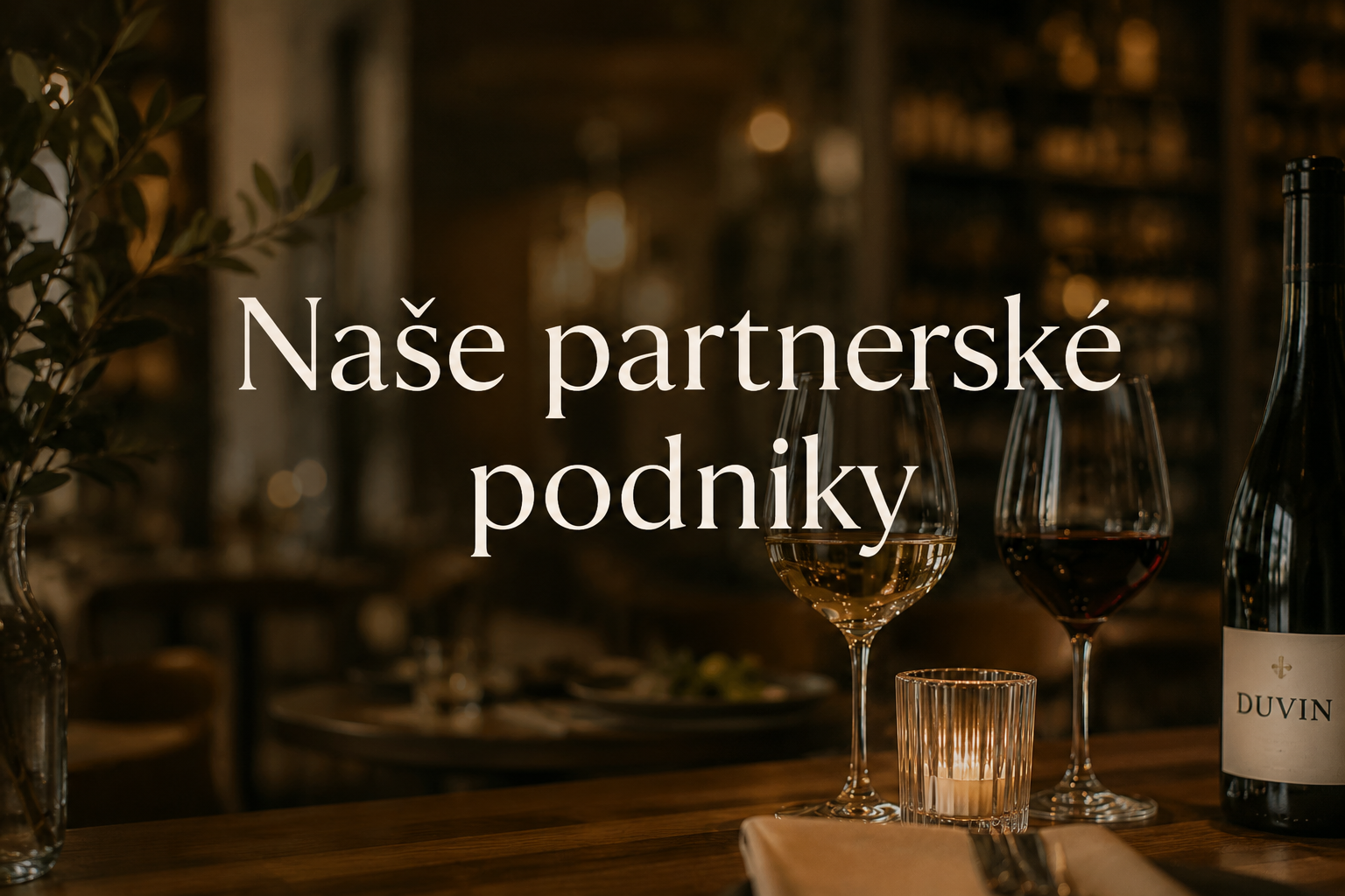 Kde můžete ochutnat naše vína? Navštivte SenSa Restaurant!