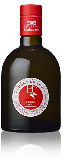 Château Calissanne Huile d'olive "Font de Leu" Fruité vert, Vierge extra (AOP Aix-en-Provence) 500 ml