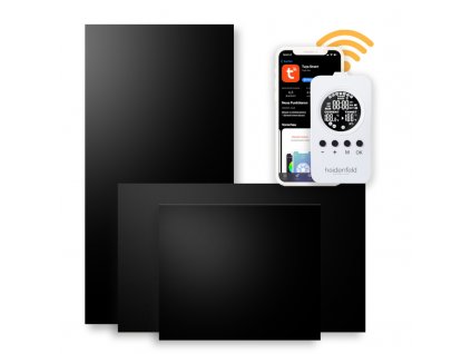 Infračervený ohřívač Heidenfeld HF-HP120 s aplikací - černý