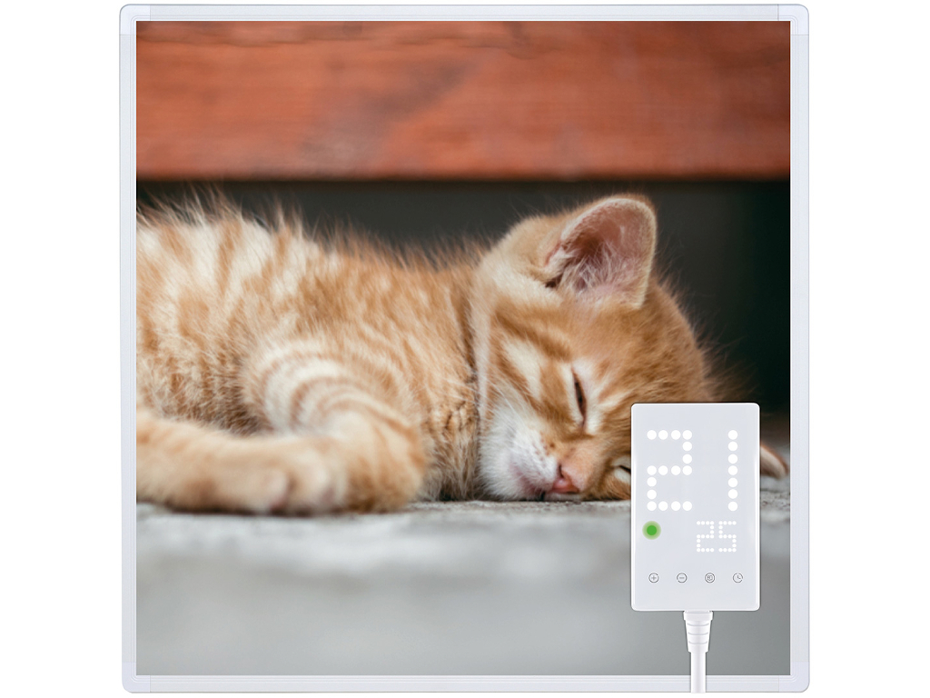 Infračervený ohřívač Heidenfeld HF-HP105 s termostatem - 400 Watt Motiv: Cat