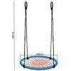 Houpací kruh Springos 120 cm - modro-černá