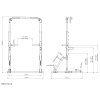 Posilovací stojan MARBO Power Rack MS-U115 2.0 rozmery