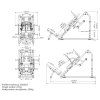 Legpress + hack squat Marbo Sport MS-U106 2.0 rozměry
