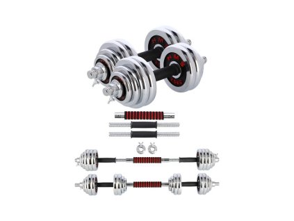Krómozott súlyzó készlet kofferban HMS STC30 30 kg 2 - osztály
