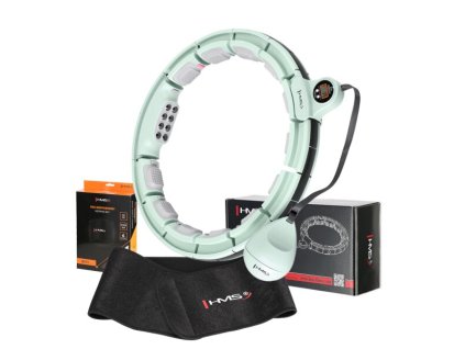 HMS HHM13 Hula hoop súlyokkal, mágnesekkel és számlálóval + karcsúsító öv BR1313