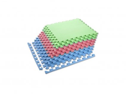 Védőszőnyeg puzzle HMS MP10 zöld-kék-piros