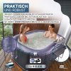 MSpa Urban Nest U-NE021 pezsgőfürdő rattan asztalkával