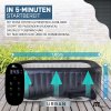 MSpa Urban Nest U-NE021 pezsgőfürdő rattan asztalkával