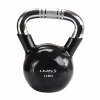 HMS KTC12 Kettlebell krómozott markolattal 12 kg fekete