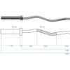 HMS Premium GOL200 Olimpiai francia rúd 150 x 5 cm