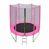 Pink trampoline with ladder