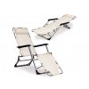 Összecsukható napozóágy 2 in 1 ModernHome ZRL010F bézs