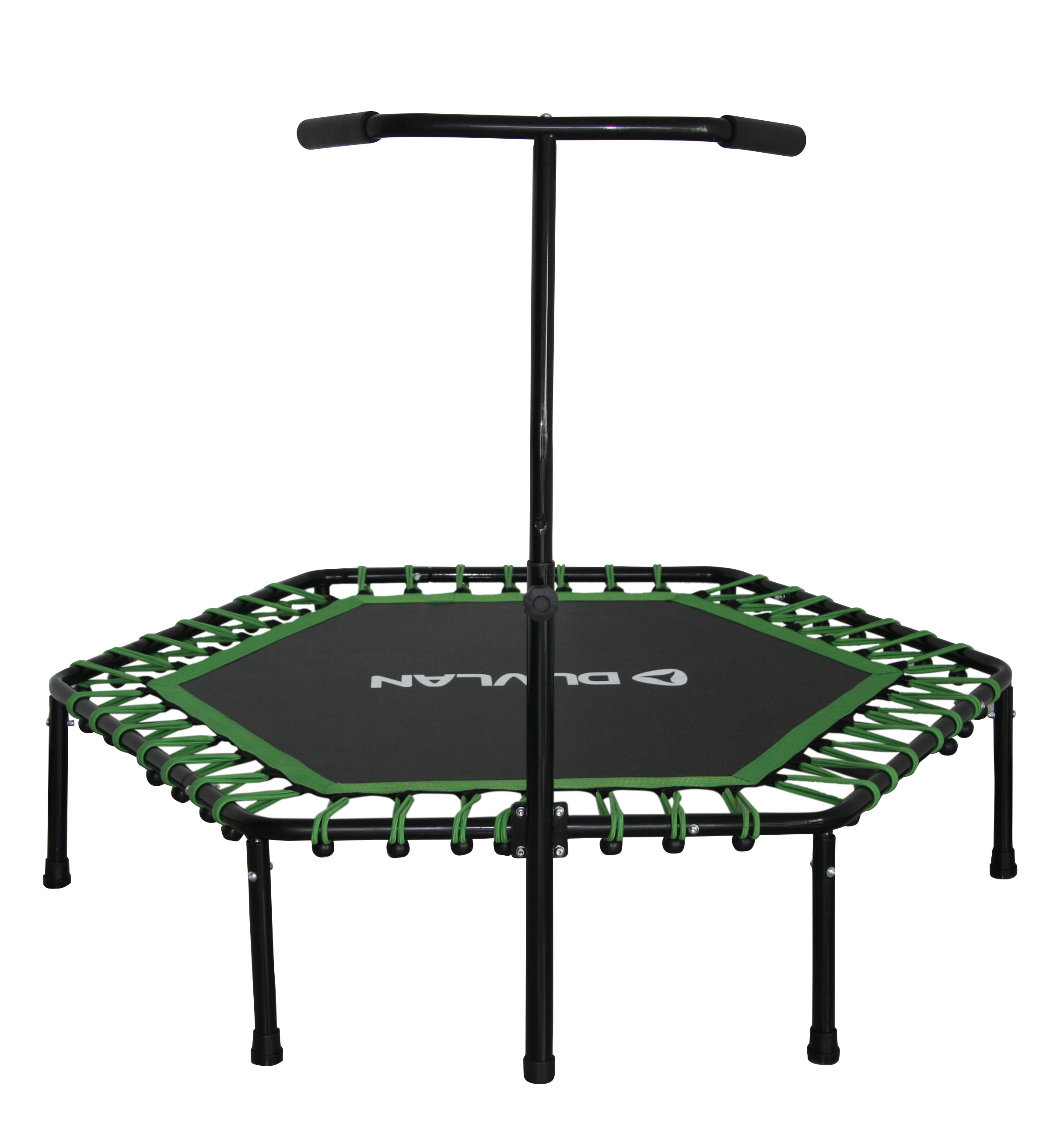 Duvlan trampolína 127 cm zelená s držadlom