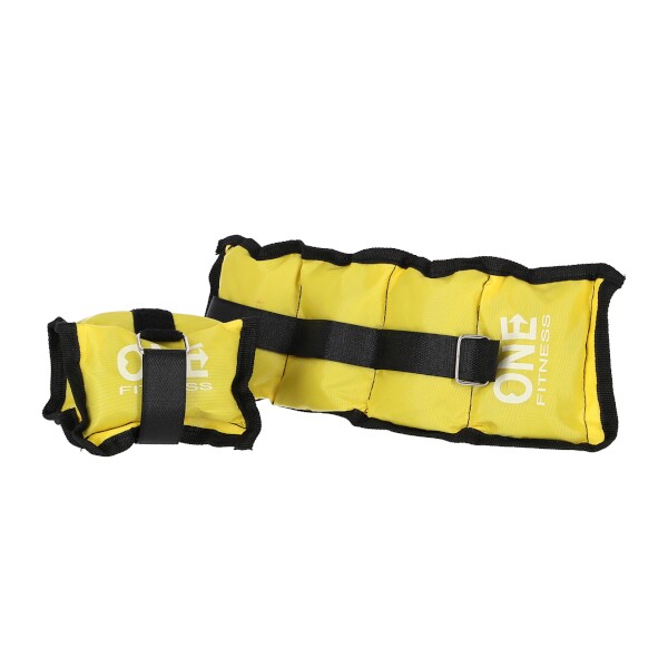 One Fitness WW01 Záťaže na zápästie 2 x 0,7kg Farba: žltá