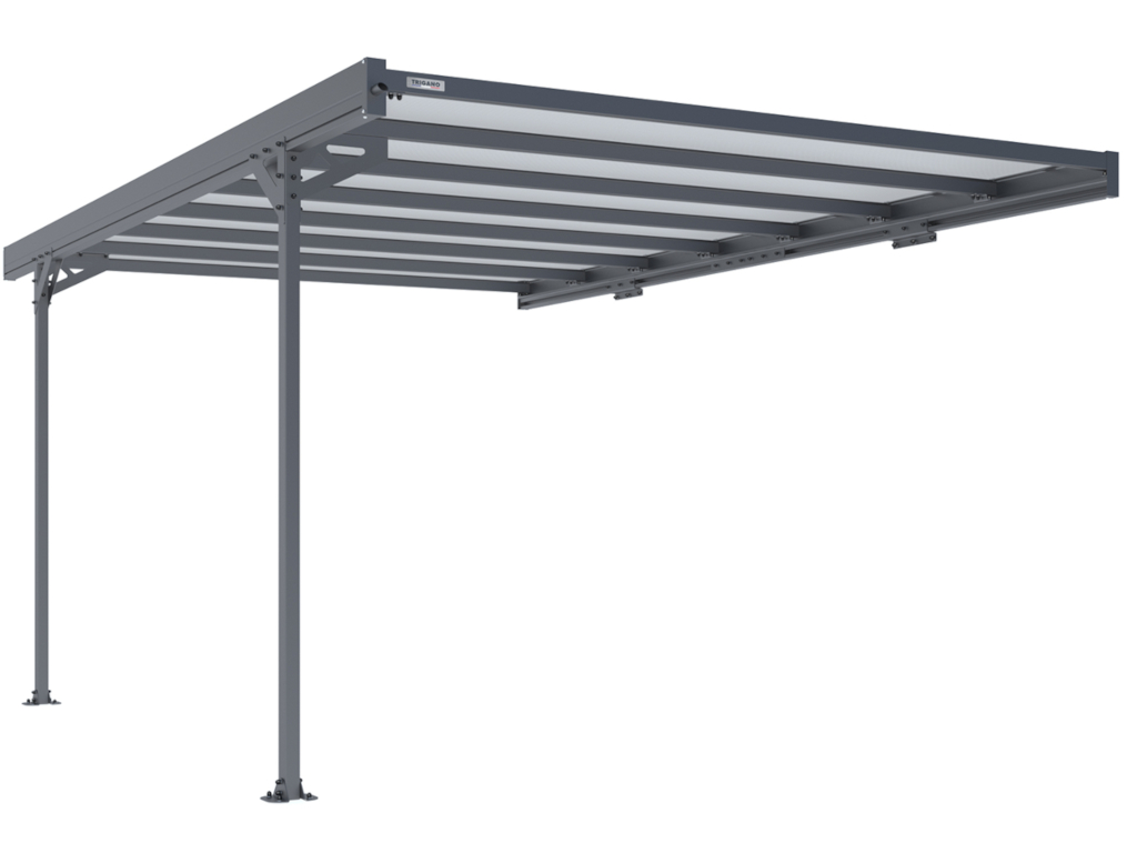 Kovový prístrešok/Carport Trigano Jardin Mistral Wall