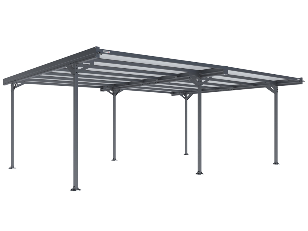 Kovový prístrešok / carport Trigano Jardin Mistral Double
