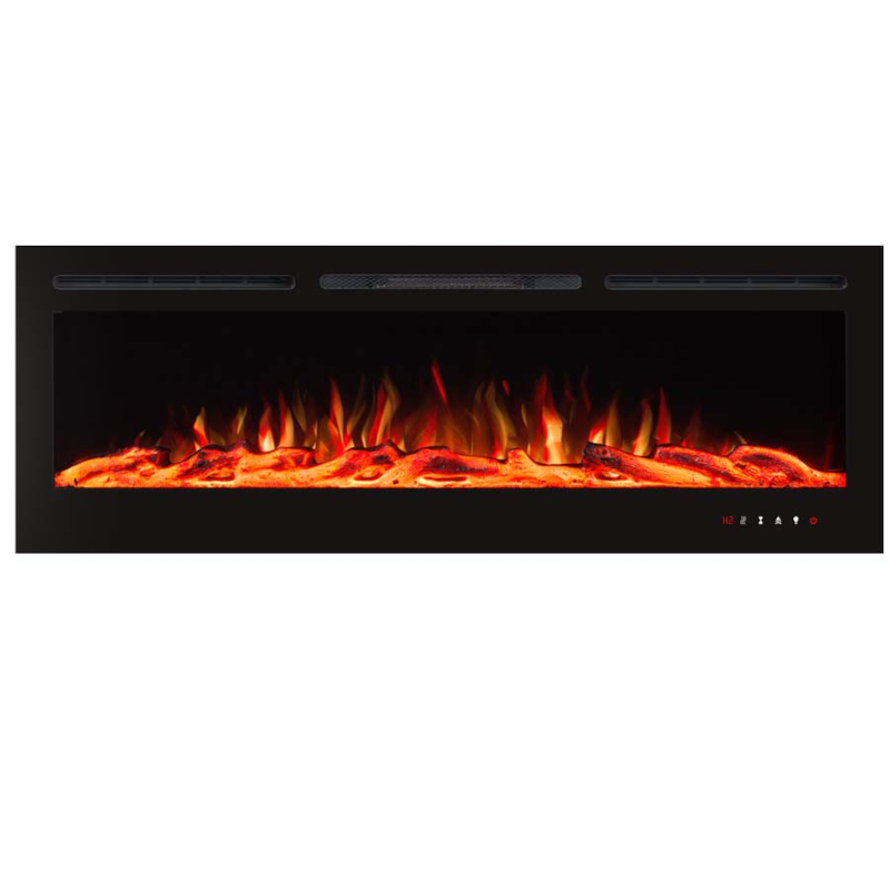 Elektrický krb Heidenfeld HF-WK200 153x55 cm Farba: čierna