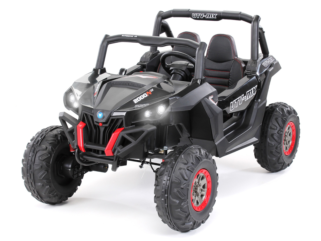 Detské elektrické autíčko UTV Buggy MX spohonom 4x4 Farba: čierna