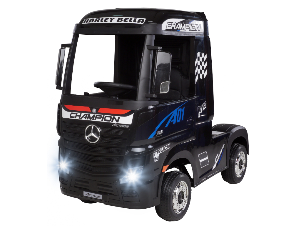 Detské elektrické auto Mercedes Benz Actros Truck Farba: čierna