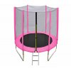 Pink trampoline with ladder