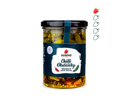 duxovo chilli okurcicky 440g bile 1 5