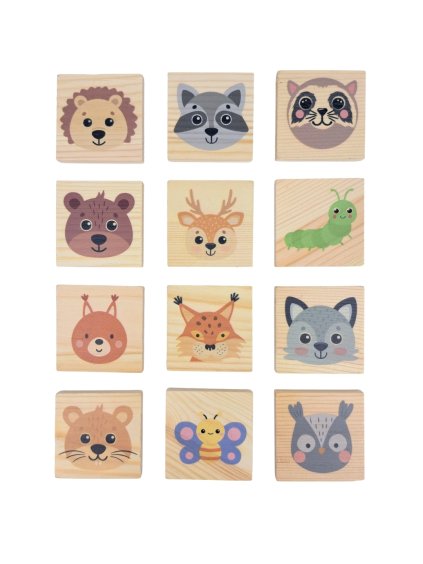 lesné zvieratká pexeso