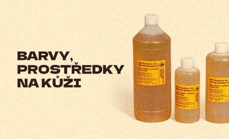 Barvy a prostředky na kůži