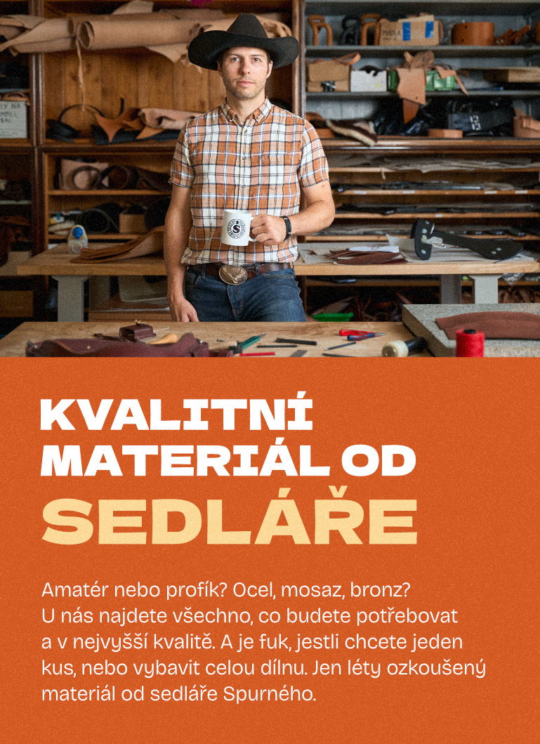 Kvalitní materiál od sedláře