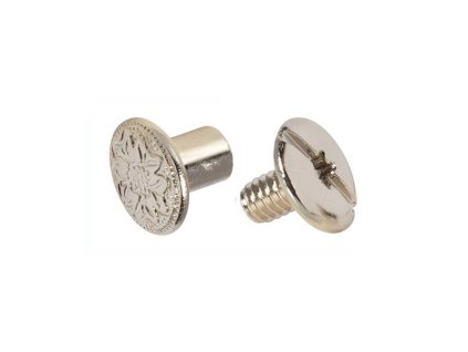 Opaskový šroub D5038 zdobený – poniklovaný