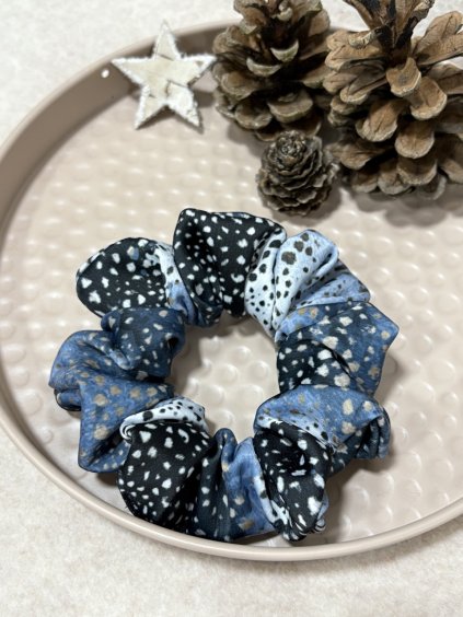 Moon dust | Saténová scrunchie