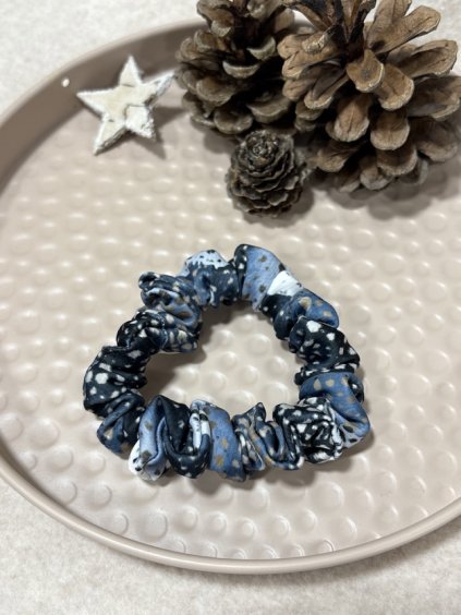 Moon dust MINI | Saténová scrunchie