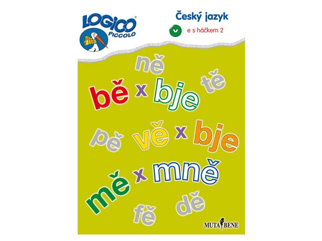 Karty Piccolo Český jazyk - e s háčkem 2 (zelený rámeček)| Mutabene