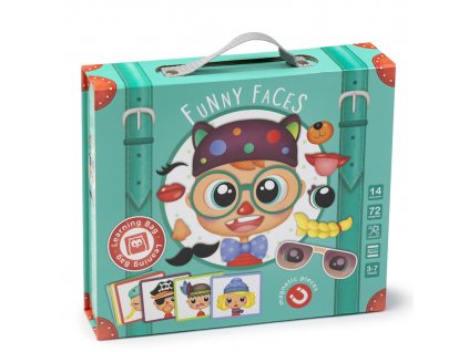 Kufřík s magnety - legrační obličeje| Eureka Kids