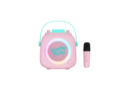 kb23028pnk bluetooth karaoke set mikrofon a reproduktor kidsvoice pink 01