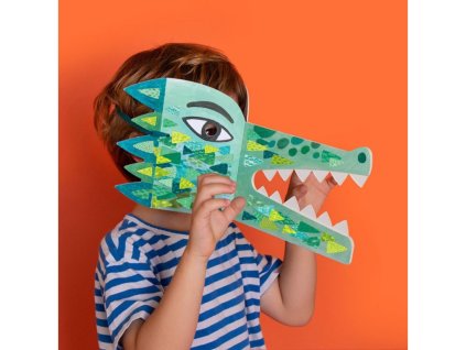 199090 229992 4 londji maska se samolepkami be wild crocodile