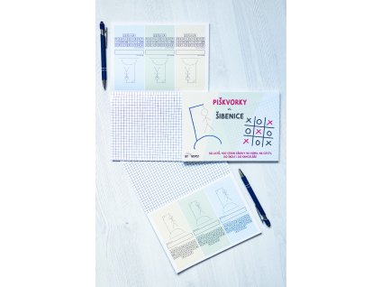 Papírová hra Šibenice a piškvorky A5 trhací blok 50 listů VEPEZ5