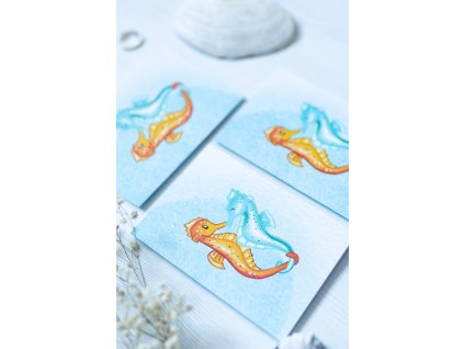 Blahopřání Mořská láska koníci VEPEZ4