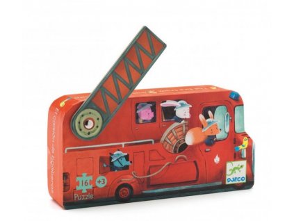 2037 1 djeco puzzle hasicske auto 16 dilku