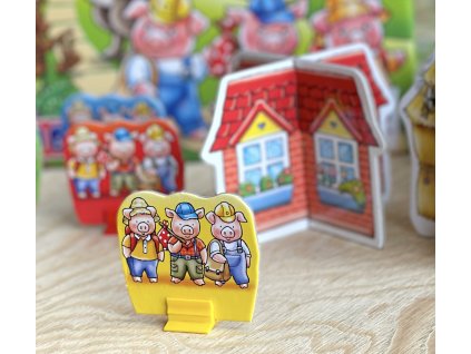 Tři malá prasátka - postavte 3D domečky, než je vlk sfoukne | Orchard toys