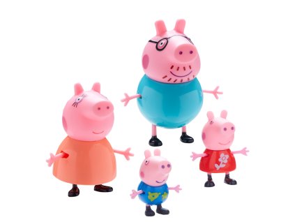 PEP06666 Peppa Zestaw Rozdina+4 figurki (2) rodina
