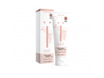 Přírodní mléko na opalování SPF 50 pro děti a miminka| NAÏF, více druhů