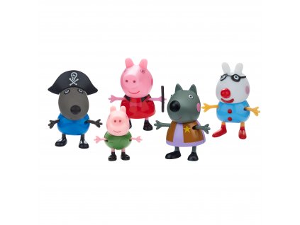 06667 Peppa Pig Fancy Dress 5 Figure Pack CPS