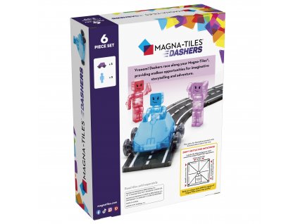 MagnaTiles Dashers 6pc Carton Angle f back Update