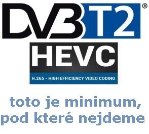 DVB-T2 HEVC je minimum toho, co nabízíme