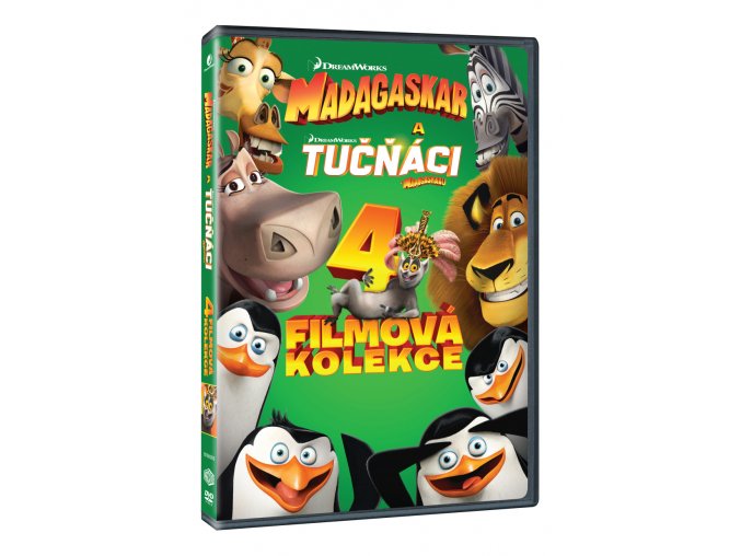 madagaskar 1 3 tucnaci z madagaskaru kolekce 4dvd 3D O