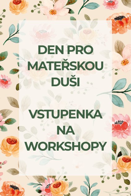 VSTUPENKA NA WORKOSHOPY