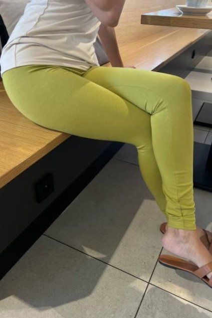 damske leginy limetka