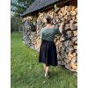 Siluetkové tričko 3/4 rukáv šalvějové NEKOJO